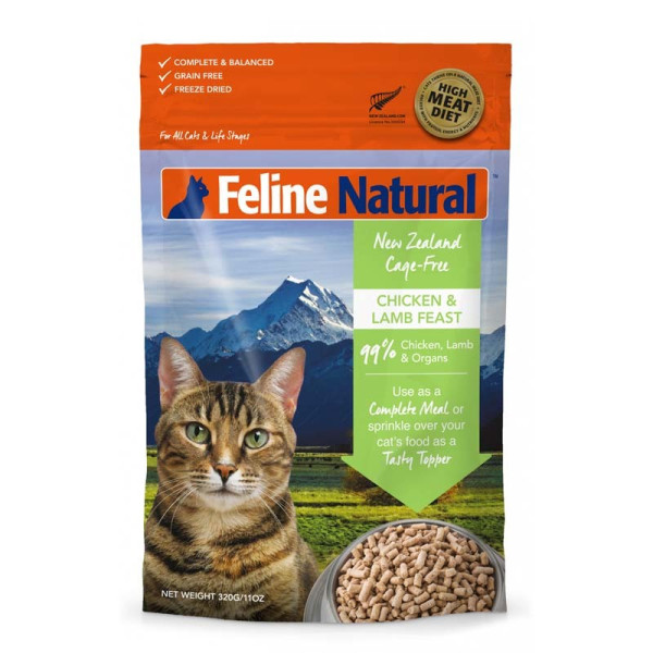 Feline Natural F9羊肉三文魚盛宴 脫水鮮肉貓糧 